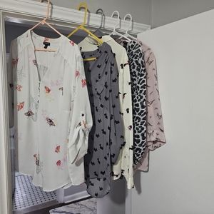 Torrid Harper and Georgette blouses